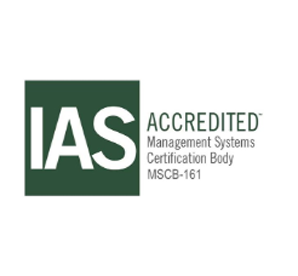IAS Accredited 認證機構標誌，MSCB-161
